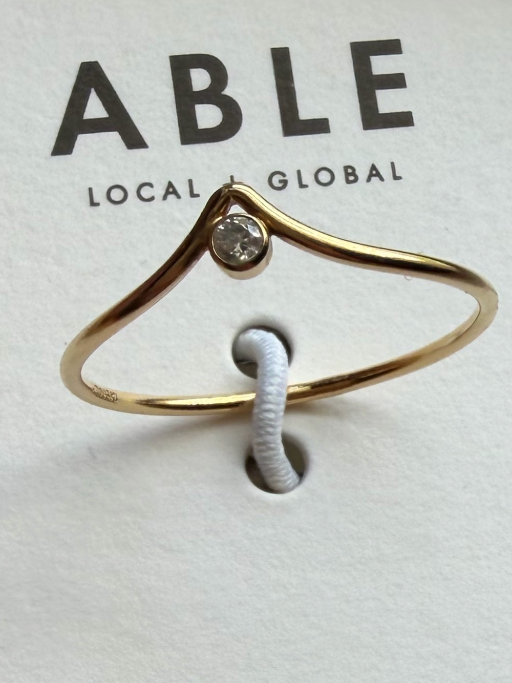 Diana Wishbone Ring size 8